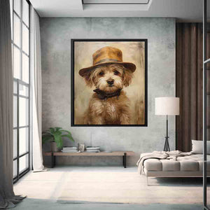 Dog Wearing Hat Art