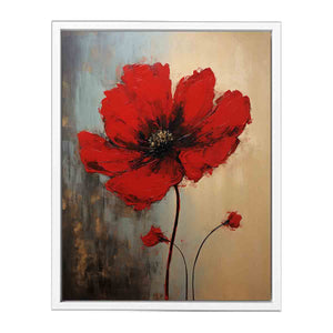 Red flower Art Canvas Print