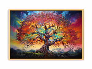 Multicolor Tree Art Poster