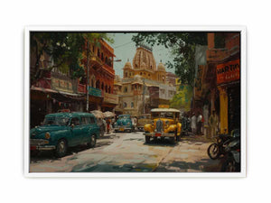 Old Delhi Art Canvas Print