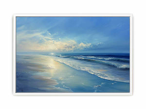 Calm Beach Painting Canvas Print
