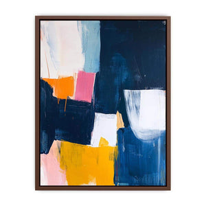 Abstract modern color block artwork for contemporary office decor