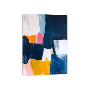 Abstract modern color block artwork for contemporary office decor