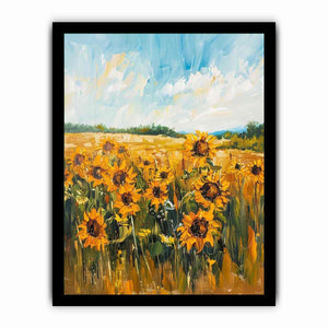 Sunflower painting canvas art for farmhouse decor