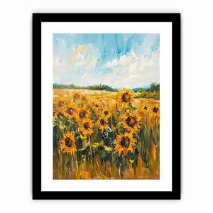 Sunflower painting canvas art for farmhouse decor