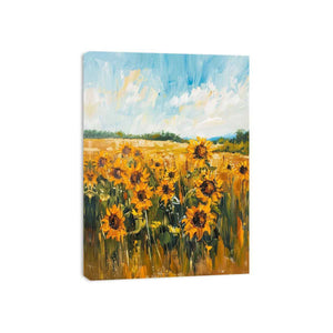 Sunflower painting canvas art for farmhouse decor