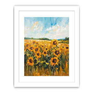 Sunflower painting canvas art for farmhouse decor