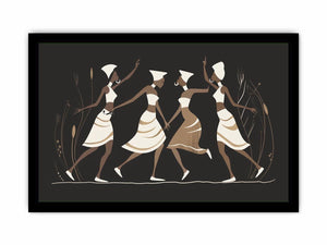 Minimal dancer artwork in neutral tones for sophisticated bedroom decor