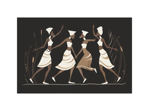 Minimal dancer artwork in neutral tones for sophisticated bedroom decor