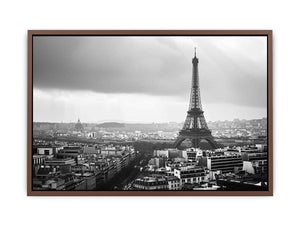Eiffel Tower black and white cityscape artwork for sophisticated interiors