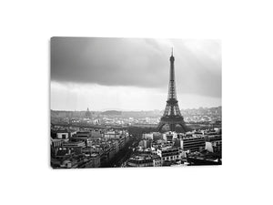 Eiffel Tower black and white cityscape artwork for sophisticated interiors