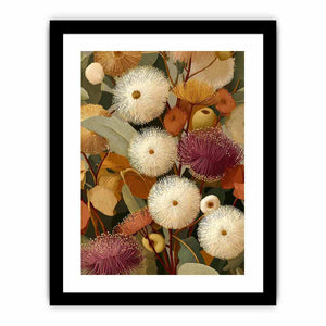 Earthy eucalyptus botanical canvas art for warm modern living room decor.