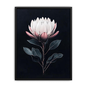 Elegant botanical flower artwork for luxury bedroom decor.