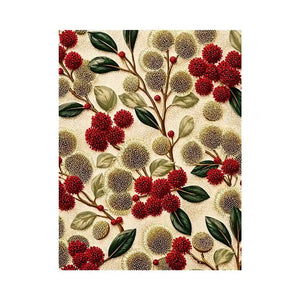 botanical floral pattern wall art, red flower luxury canvas, vintage floral print design, elegant botanical decor artwork