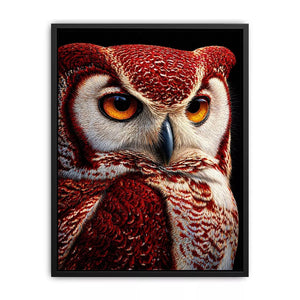 luxury owl portrait canvas