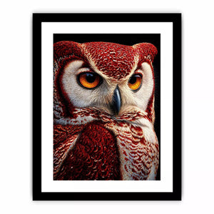 luxury owl portrait canvas