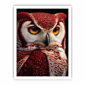 luxury owl portrait canvas