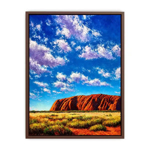 desert rock mountain landscape colorful sky canvas wall art