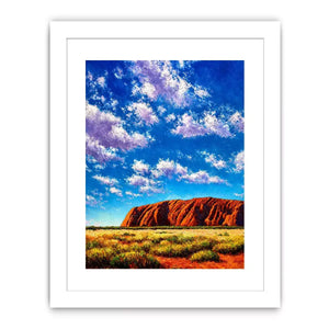 desert rock mountain landscape colorful sky canvas wall art