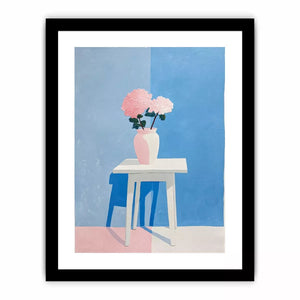 minimalist pastel floral vase painting canvas wall art modern scandinavian decor for bedroom living room USA