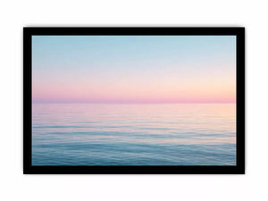 Minimalist pastel ocean sunset seascape canvas wall art