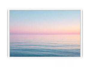 Minimalist pastel ocean sunset seascape canvas wall art