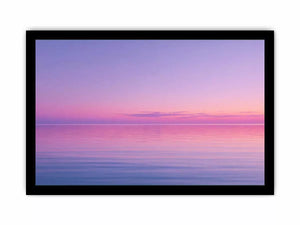 Minimalist Coastal Ocean Wall Art – Pastel Sunset Canvas Print