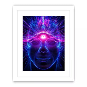 Third Eye Awakening Wall Art | Spiritual Energy Psychedelic Canvas