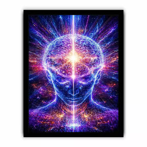 Cosmic Brain Wall Art | Mind Expansion Psychedelic Canvas