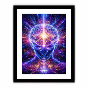 Cosmic Brain Wall Art | Mind Expansion Psychedelic Canvas