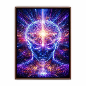 Cosmic Brain Wall Art | Mind Expansion Psychedelic Canvas