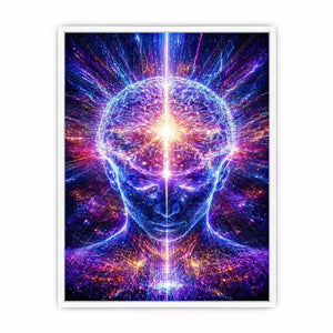 Cosmic Brain Wall Art | Mind Expansion Psychedelic Canvas