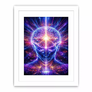 Cosmic Brain Wall Art | Mind Expansion Psychedelic Canvas