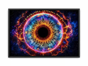 Cosmic Eye Wall Art | Universe Vision Abstract Canvas