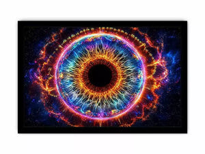 Cosmic Eye Wall Art | Universe Vision Abstract Canvas
