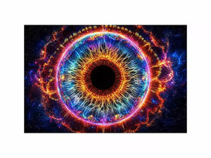 Cosmic Eye Wall Art | Universe Vision Abstract Canvas