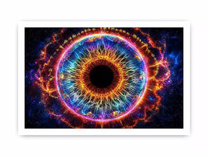 Cosmic Eye Wall Art | Universe Vision Abstract Canvas