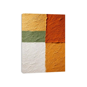 abstract textured wall art warm earthy tones terracotta beige minimalist canvas decor