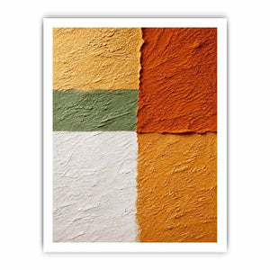 abstract textured wall art warm earthy tones terracotta beige minimalist canvas decor