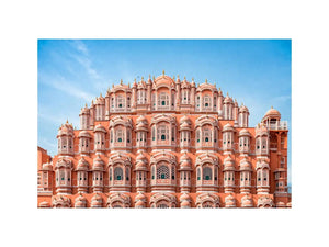 Hawa Mahal Jaipur pink palace architecture India heritage building wall art canvas decor