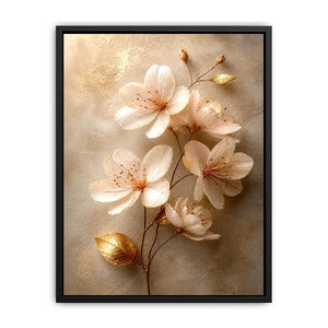 Golden Hearth Escape premium canvas wall art for modern home decor.