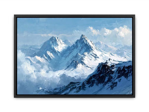 Frozen Summit Echo premium canvas wall art for modern home decor.