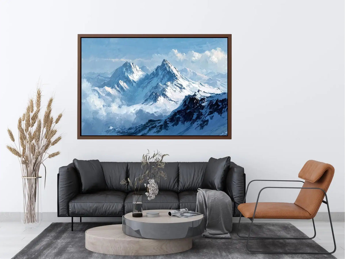 Frozen Summit Echo premium canvas wall art for modern home decor.