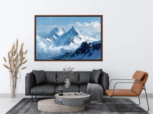 Frozen Summit Echo premium canvas wall art for modern home decor.