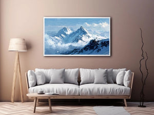Frozen Summit Echo premium canvas wall art for modern home decor.
