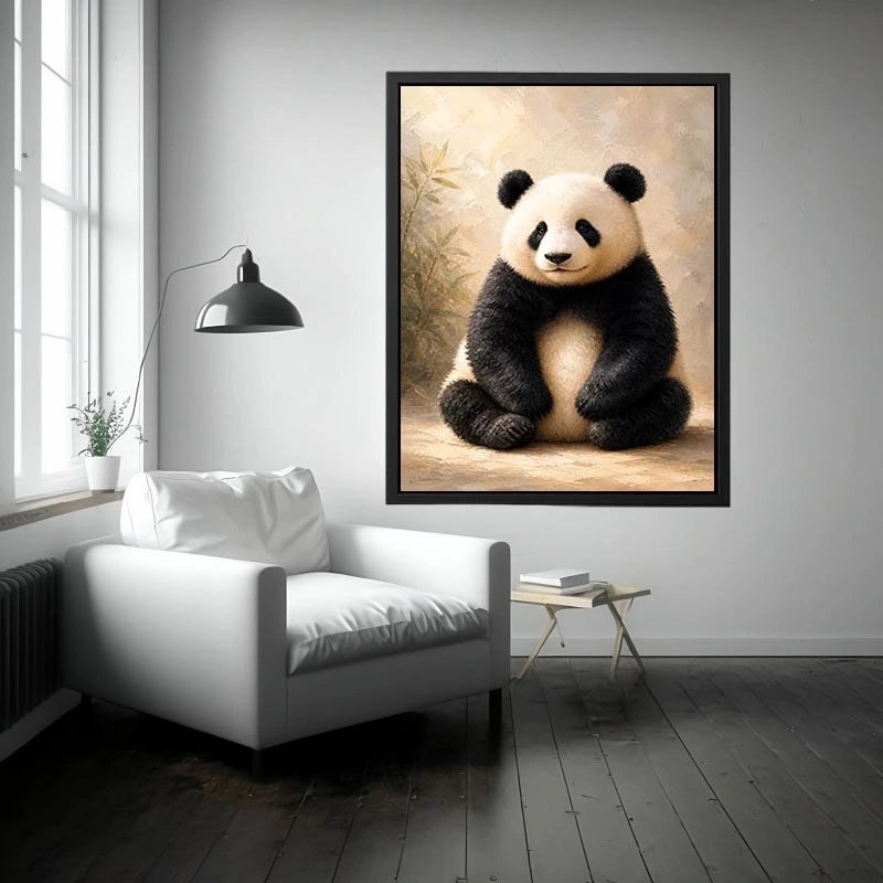 Gentle Bamboo Spirit premium canvas wall art for modern home decor.