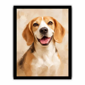 Happy Tail Charm premium canvas wall art for modern home decor.