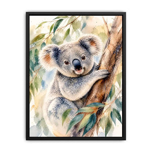 Soft Eucalyptus Haven premium canvas wall art for modern home decor.