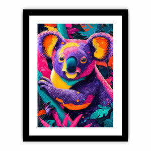 Neon Jungle Spirit premium canvas wall art for modern home decor.