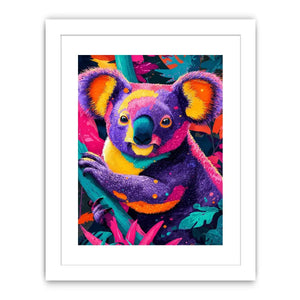 Neon Jungle Spirit premium canvas wall art for modern home decor.